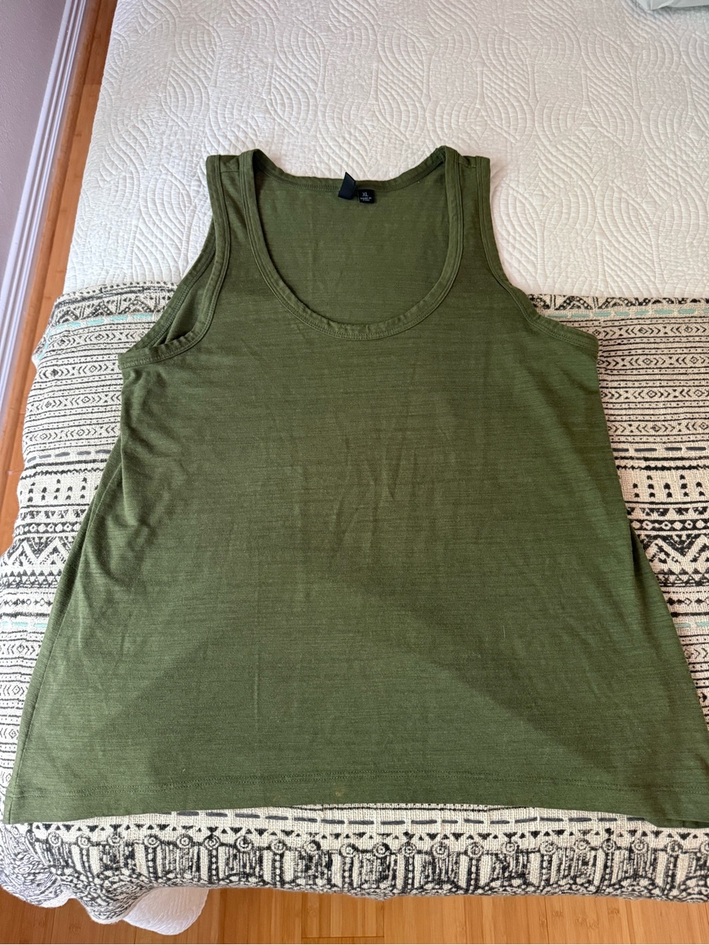Women’s Olive Green Tank Top Cynthia Rowley XL